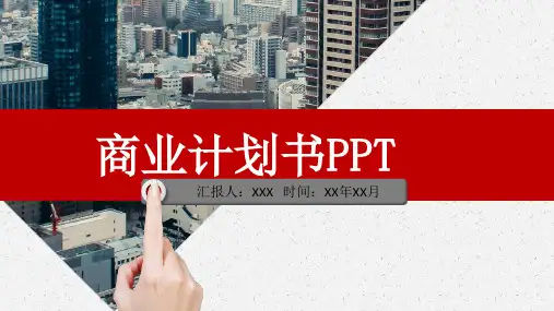 动画公司商业计划书ppt模板