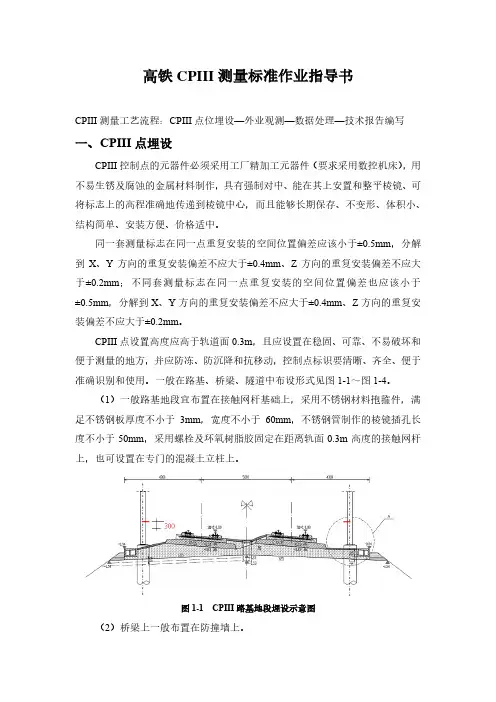 高铁CPⅢ标准作业指导书