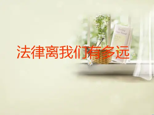 法律基础知识讲座(青少年犯罪)