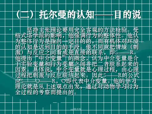第二章 (2)认知主义学习理论ppt课件