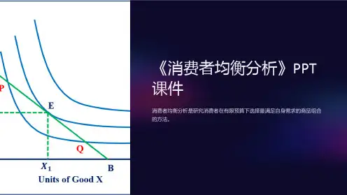 《消费者均衡分析》课件