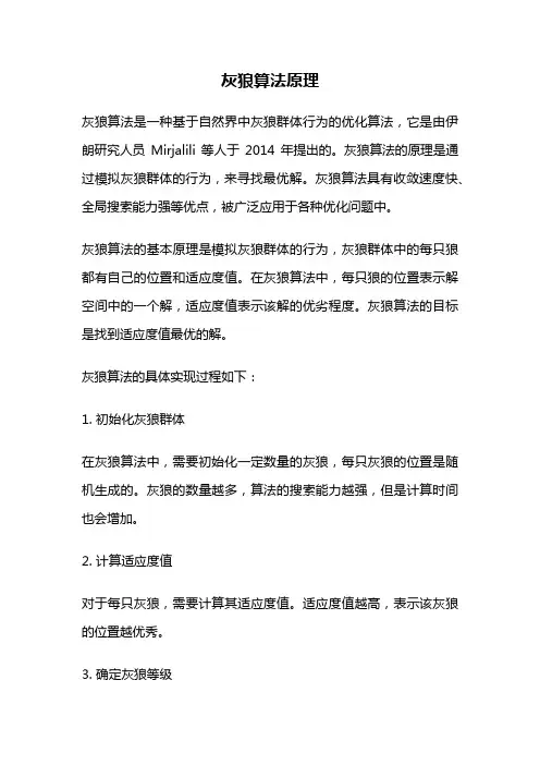 灰狼算法原理