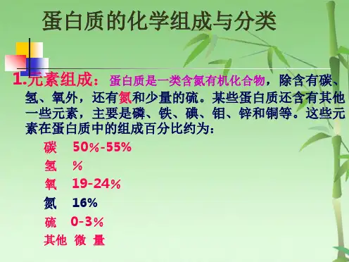 大学生物化学之 蛋白质(共89张PPT)