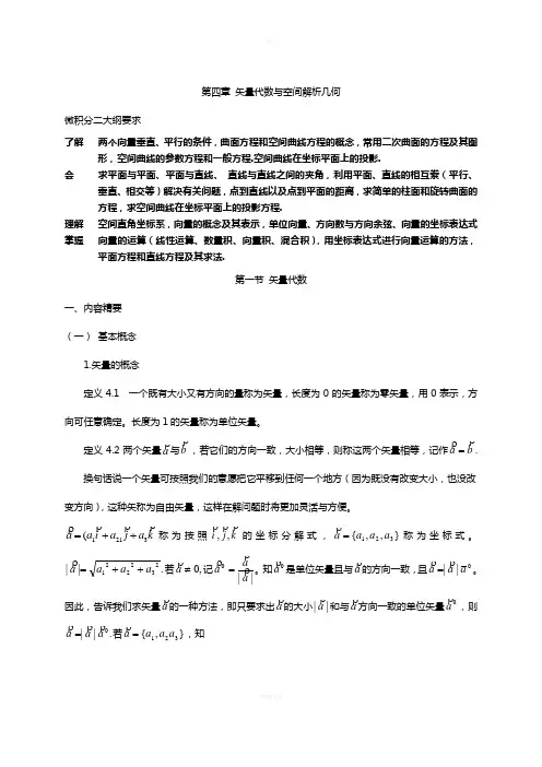 微积分——多元函数及二重积分知识点