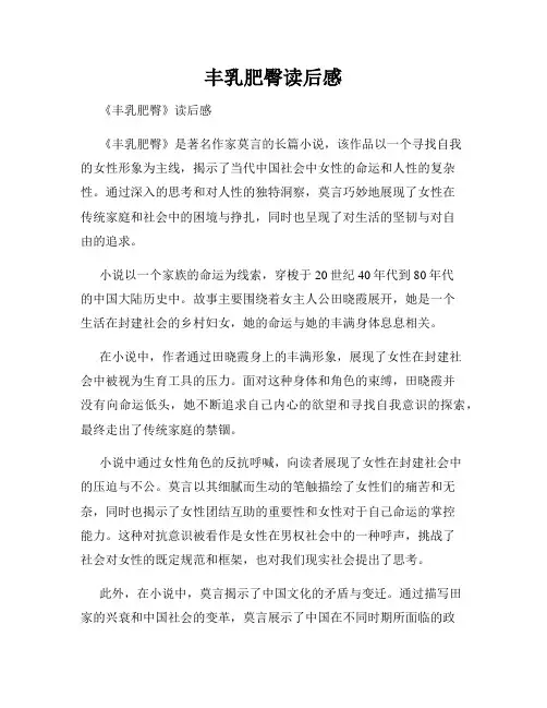丰乳肥臀读后感