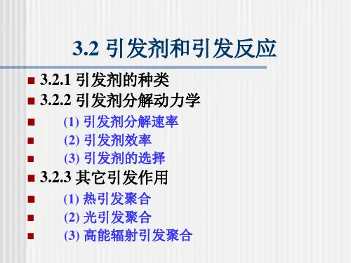 引发剂和引发反应课件