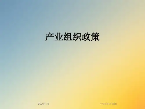 产业组织政策[1]