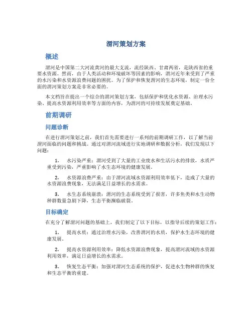 渭河策划方案