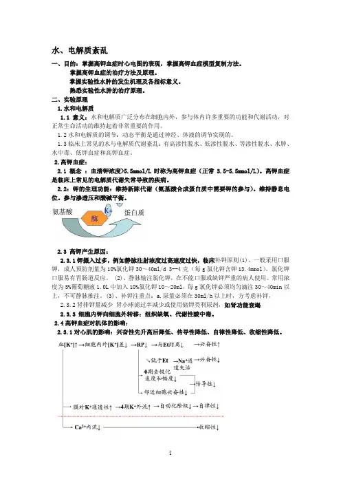 水电解质紊乱