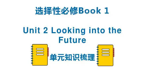人教版(2019)高中英语选择性必修第一册Unit 2 Looking into the单元知识梳理
