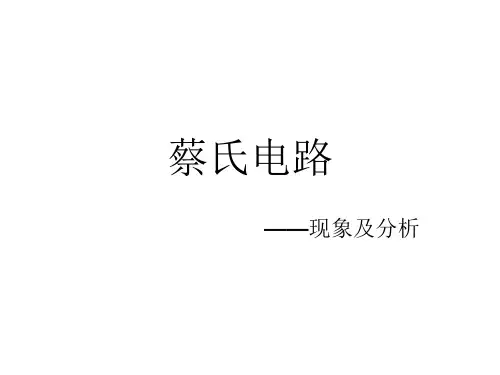 蔡氏电路