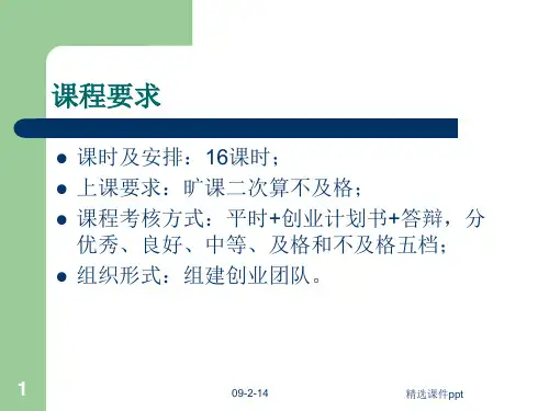 创新创业教育ppt课件