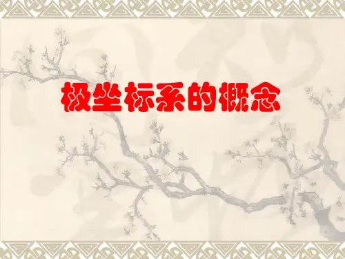 4-4极坐标系的概念