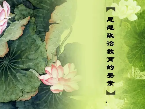 思想政治教育要素PPT课件