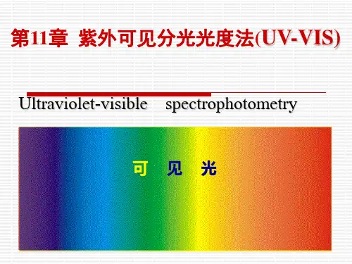 第11章--紫外可见分光光度法(UV-VIS
