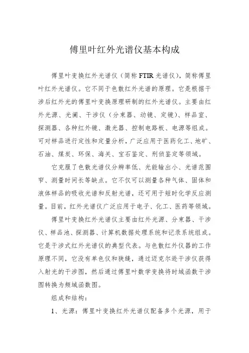 傅里叶红外光谱仪基本构成
