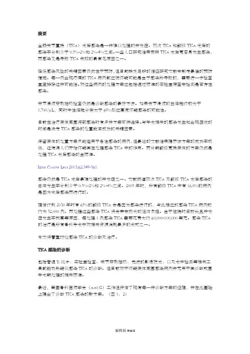 膝关节置换术后感染