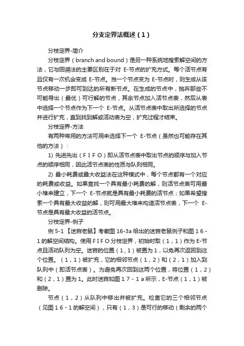 分支定界法概述（1）