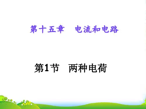 新人教版九年级物理教学课件第十五章第1节 两种电荷 (共12张PPT)