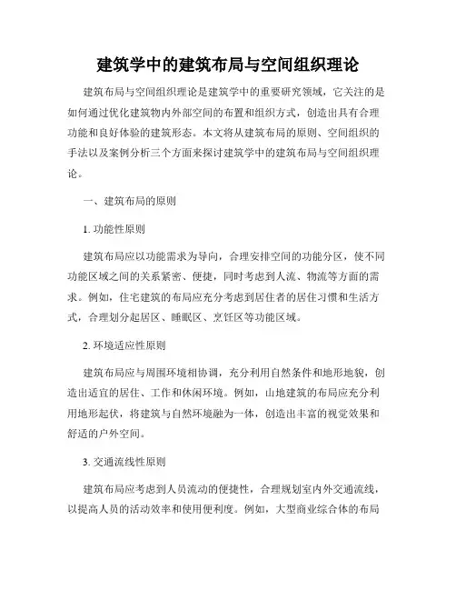 建筑学中的建筑布局与空间组织理论