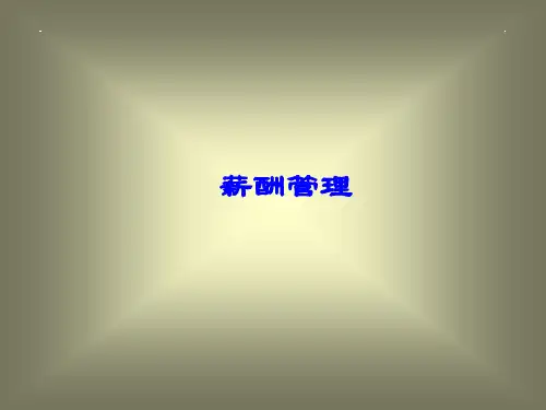 薪酬管理(PPT 15页)