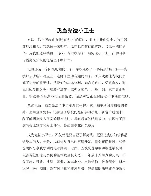我当宪法小卫士