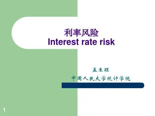 《金融数学》ppt课件(9)利率风险.ppt