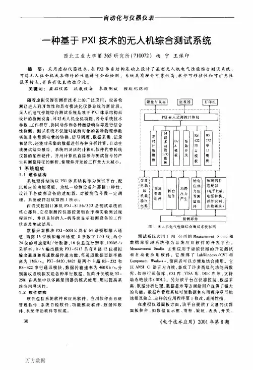 一种基于PXI技术的无人机综合测试系统