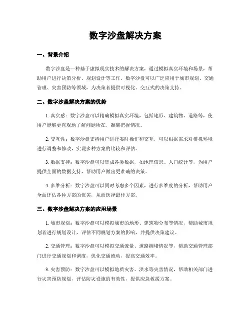 数字沙盘解决方案