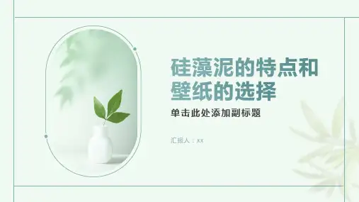 硅藻泥的特点和壁纸的选择