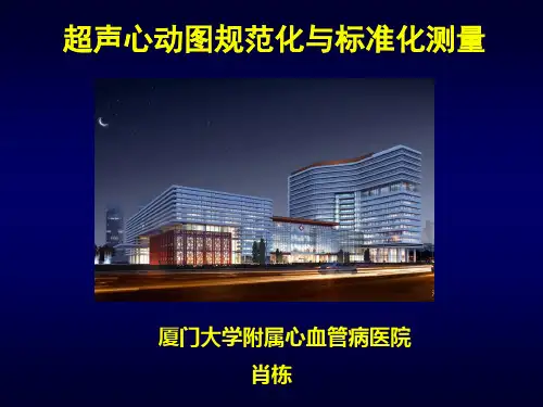 超声心动图规范化与标准化测量2018 - 肖栋