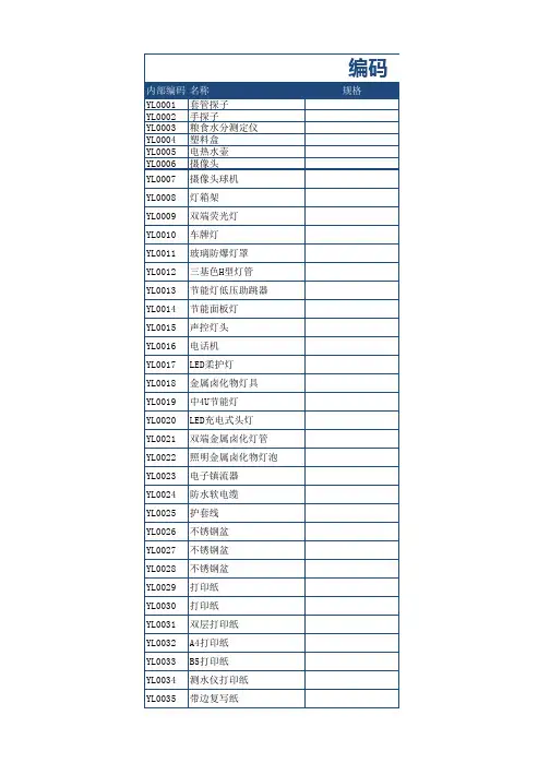 EXCEL-库存管理系统（带公式）