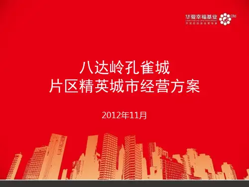 孔雀城精英定位方案