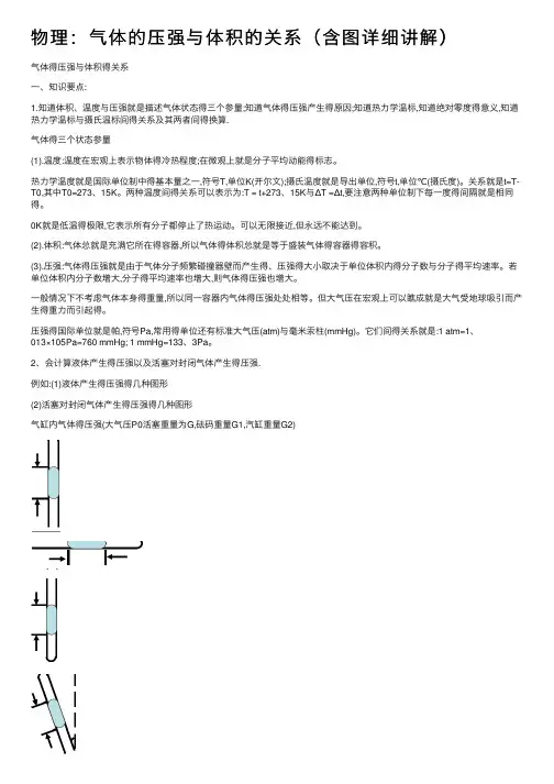 物理：气体的压强与体积的关系（含图详细讲解）