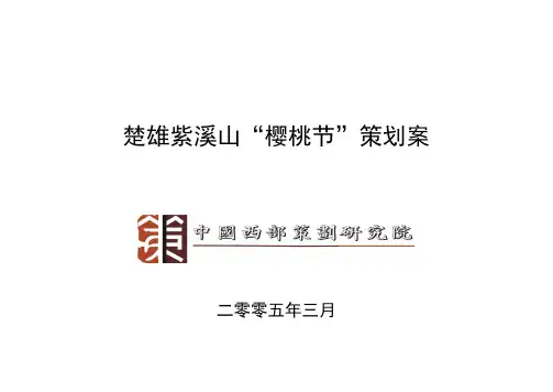 楚雄紫溪山“樱桃节”项目策划案