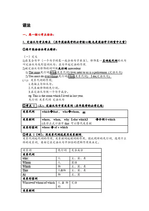 (成都七中)四川省成都市七中2023-2024届初升高语法讲义
