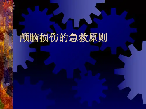 颅脑损伤的急救原则