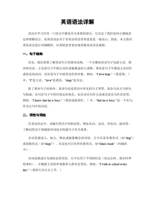英语语法详解