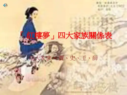 「 红楼梦」四大家族关系表 四大家族 贾史王薛.ppt