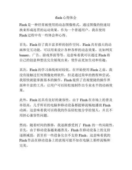 flash心得体会
