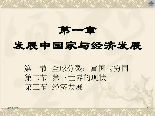 发展中国家与经济发展PPT课件