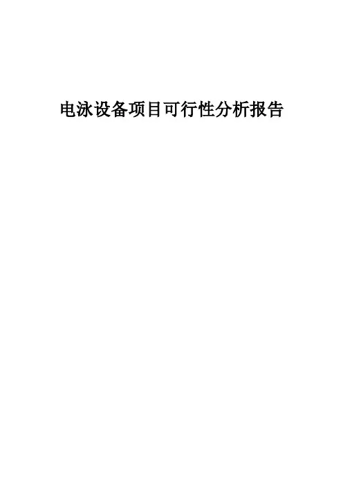 2024年电泳设备项目可行性分析报告