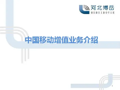 移动增值业务介绍PPT课件