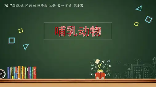 2017版苏教版四上科学《哺乳动物》PPT课件