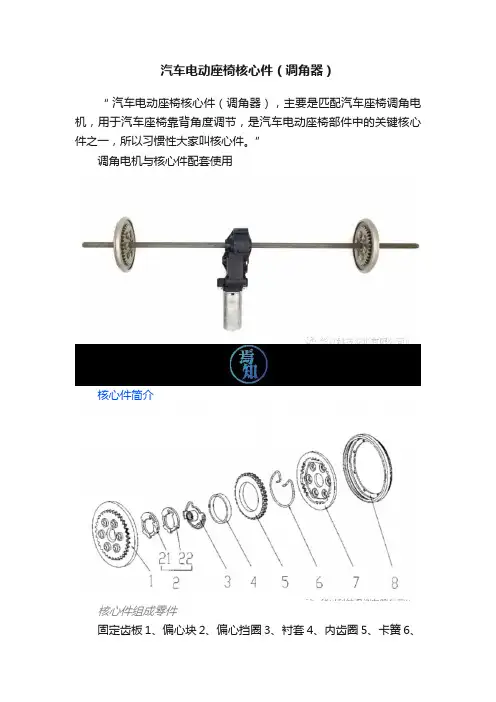 汽车电动座椅核心件（调角器）