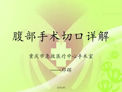 《腹壁切口详解》
