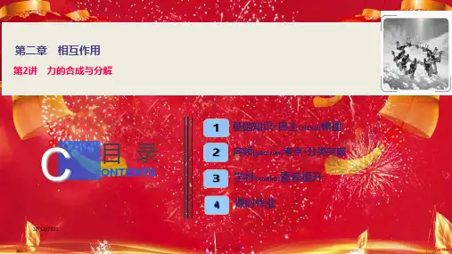 高三物理一轮复习第二章第2讲力的合成与分解课件