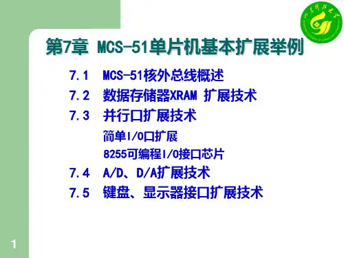 第7章 MCS51单片机系统扩展PPT课件