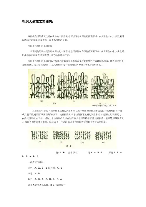 针织大提花工艺图例