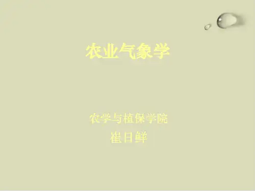 农业气象学培训资料PPT课件(20张)